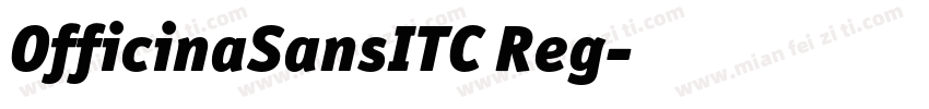 OfficinaSansITC Reg字体转换
